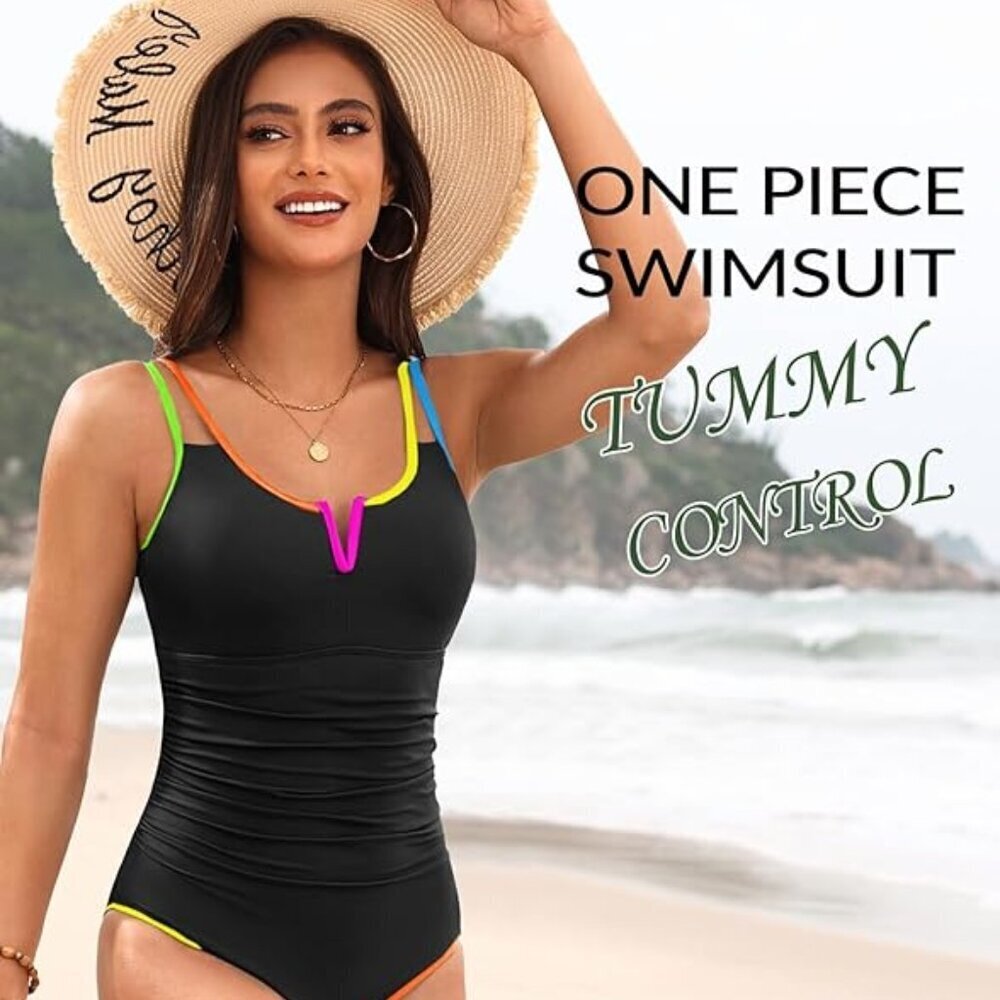 Womens One Piece Swimsuit Tummy Control